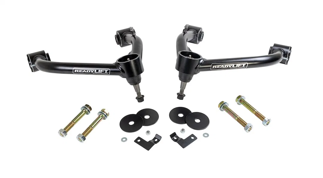67-39401 – READYLIFT Control Arm, Tubular Non Adjustable Black Steel With Ball Joint/ Bushings/ Sleeves Set Of 2